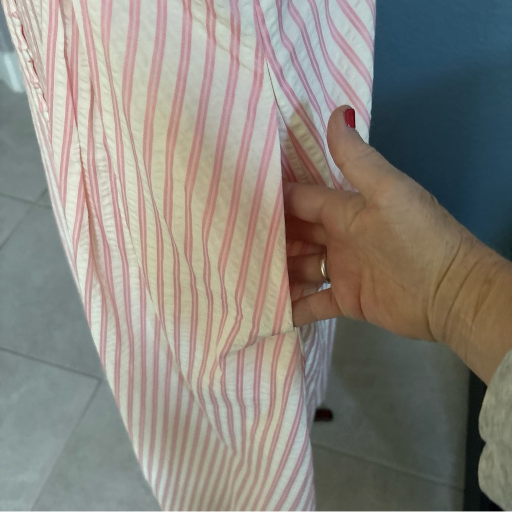 English Factory Pink and White Striped Maxi Dress - Picture 3 of 7